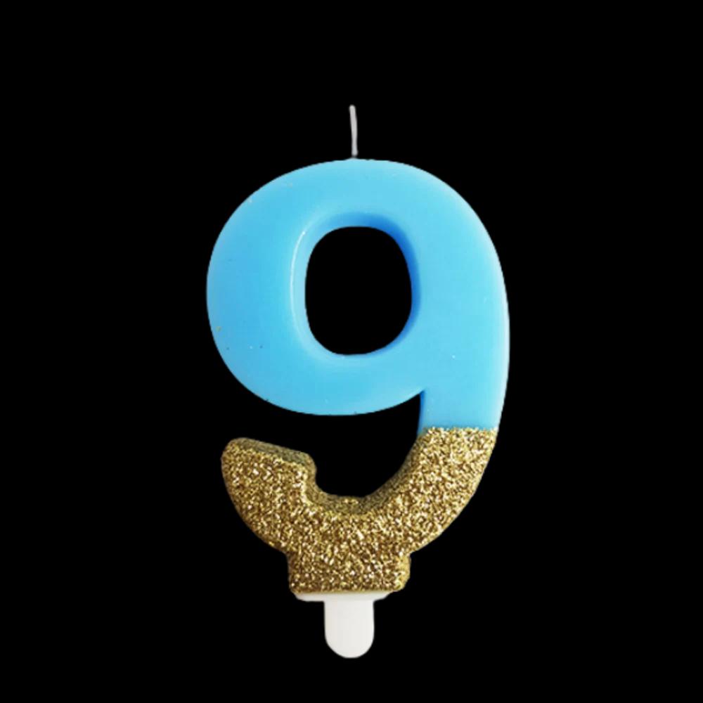 Birthday candle number 9