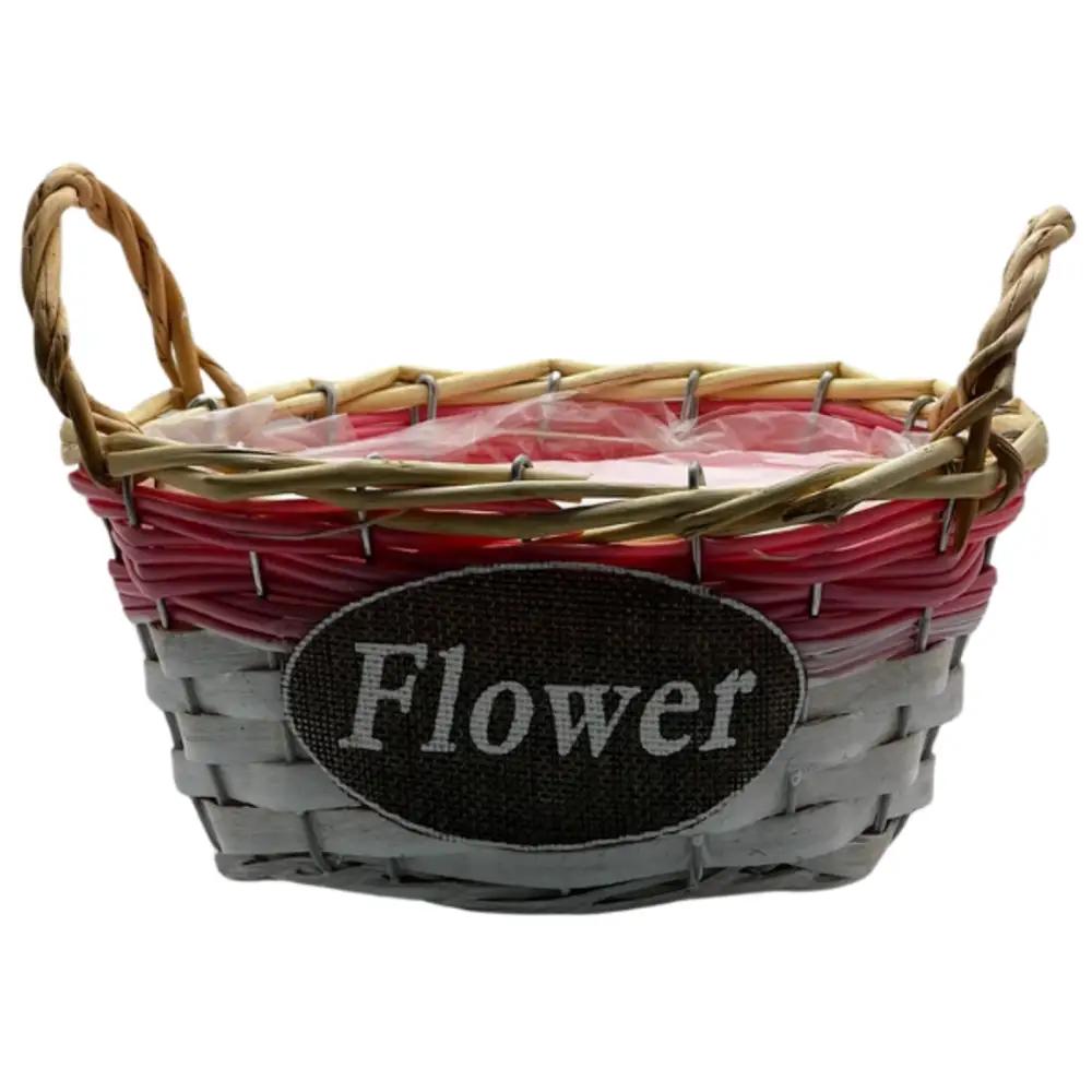 Straw rose basketundefined