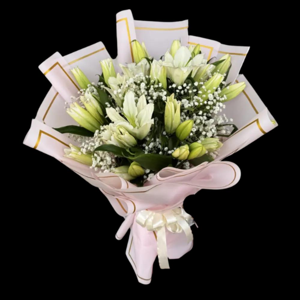 LUXURIOUS SNOW-WHITE BOUQUETundefined
