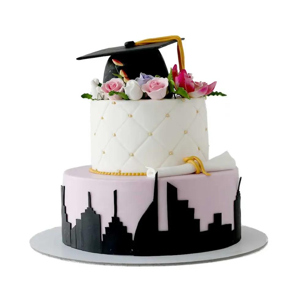 Skyline Graduation Cakeundefined