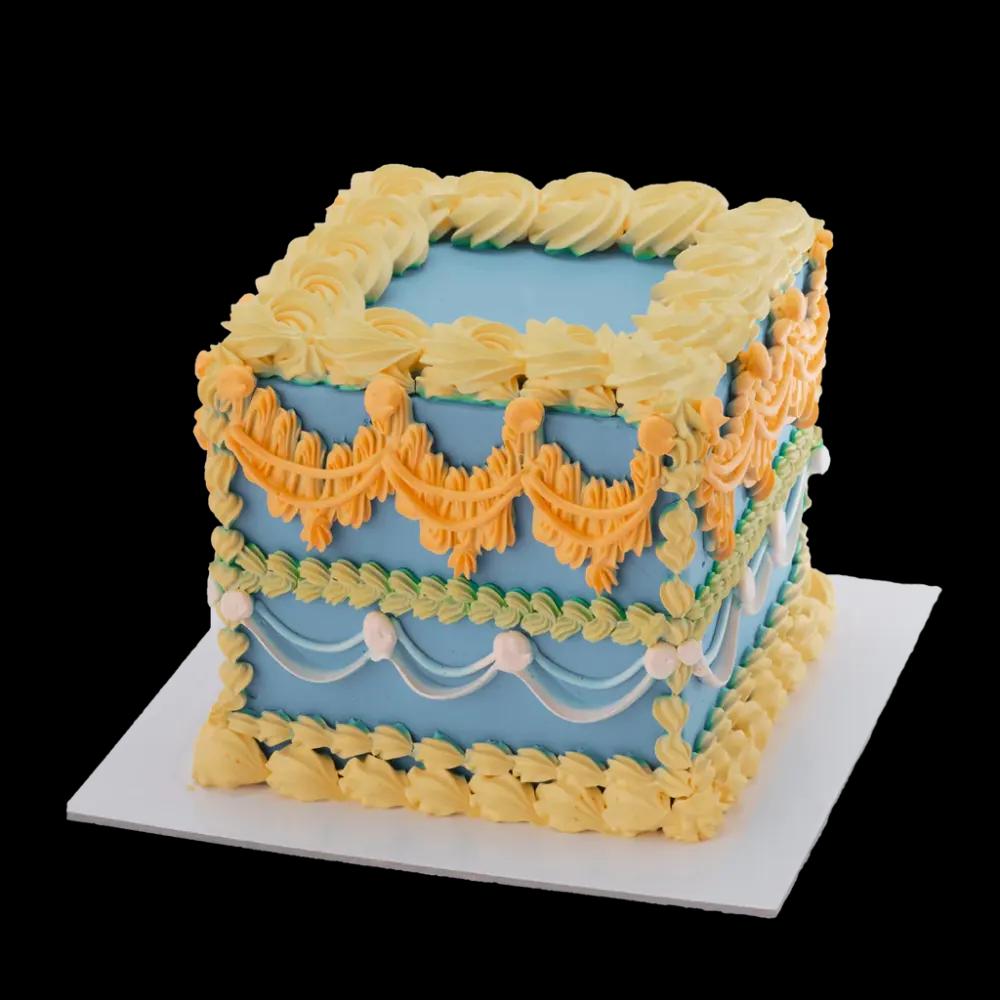 Square Vintage Cake
