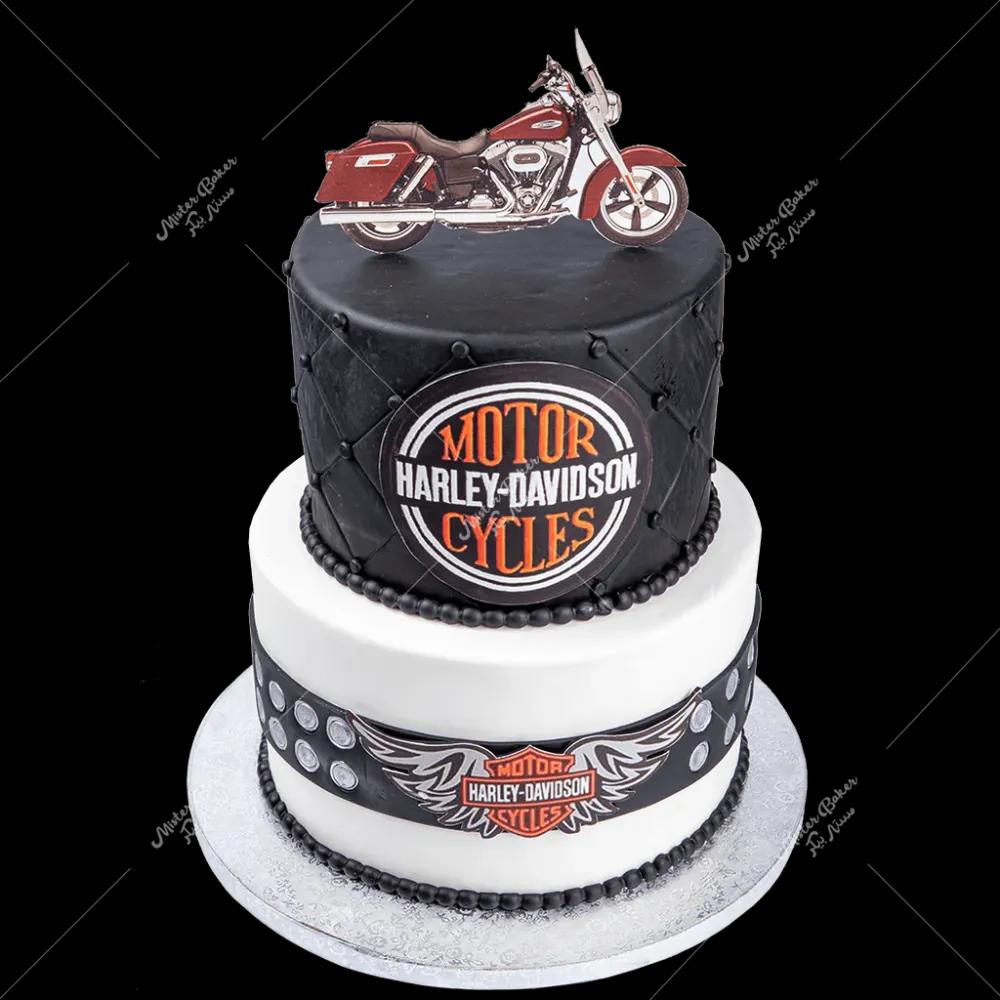 Harley Davidson Cake | Father's Day Cakeundefined