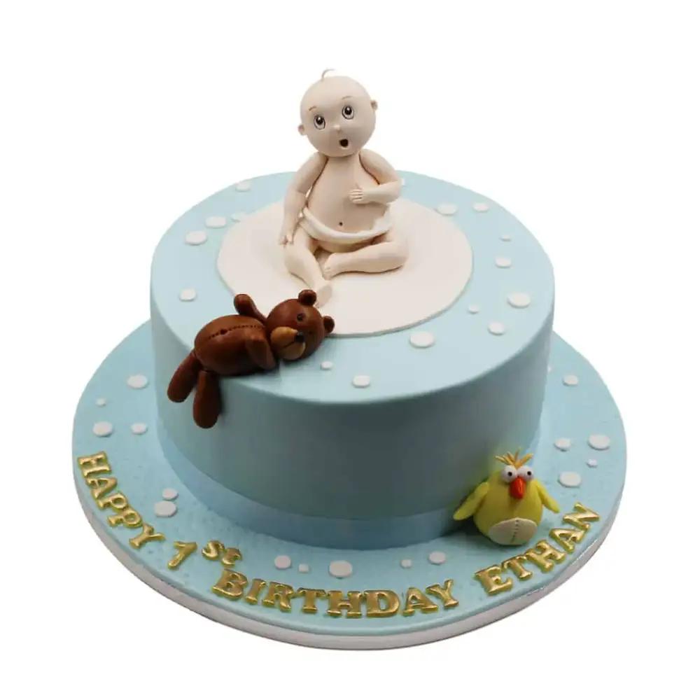 Baby and bear cakeundefined