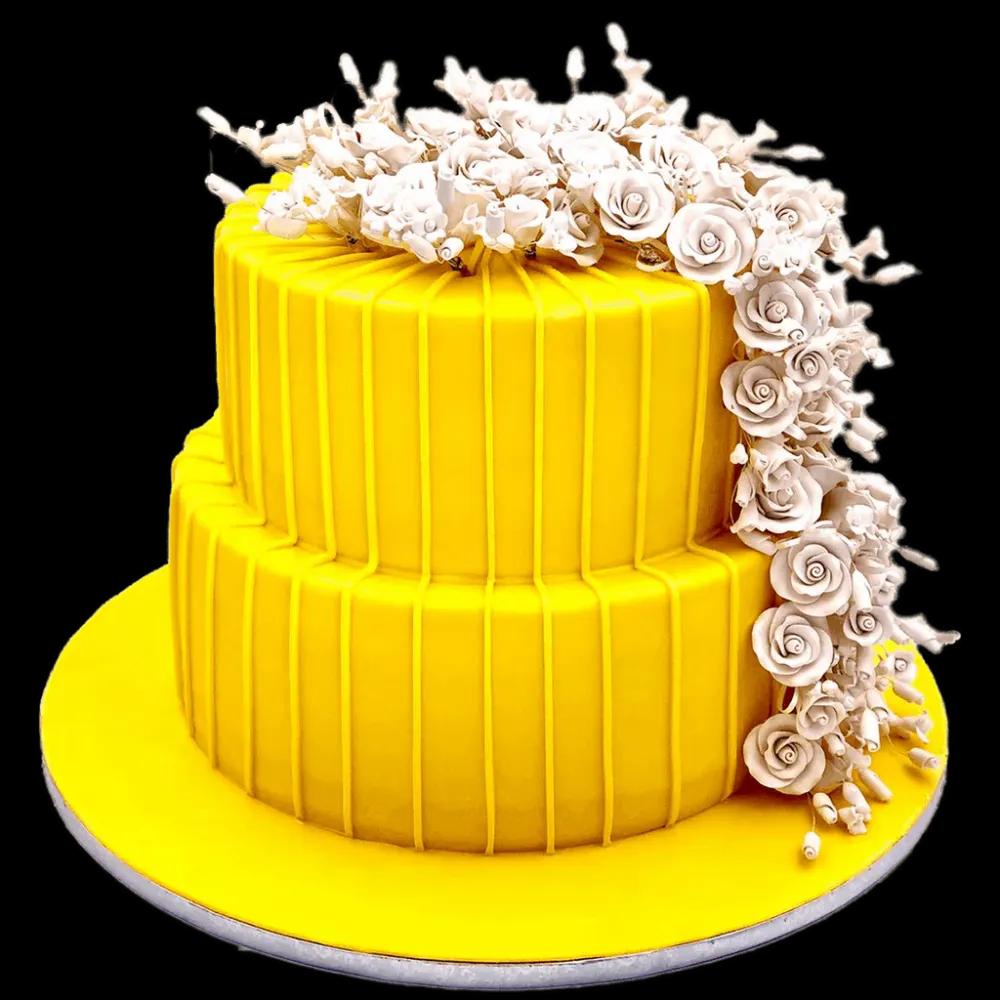 Yellow Floral Cake