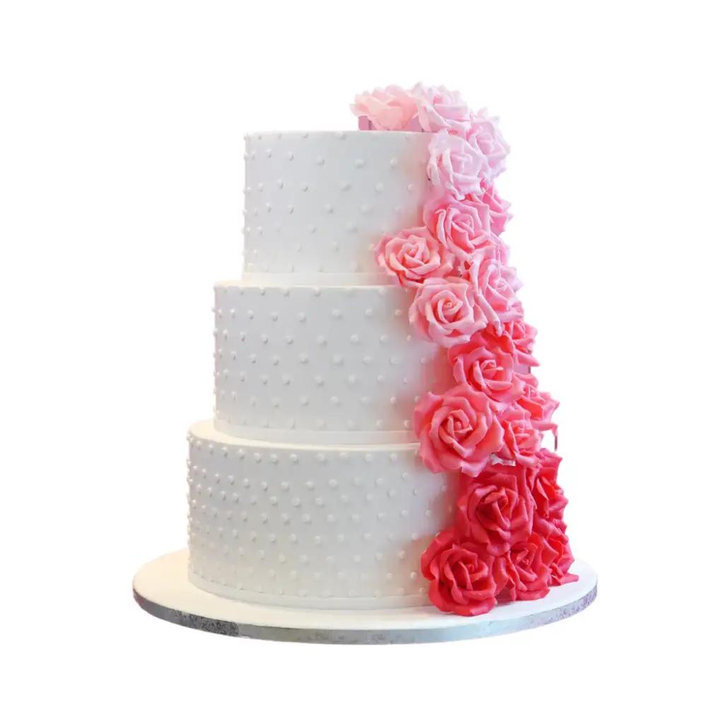 Pink Rose Ombre Cake