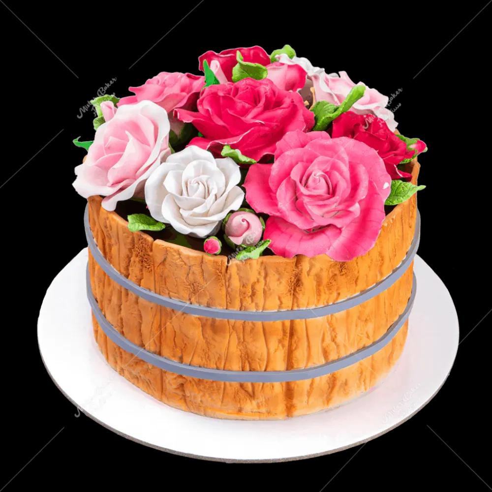 Flower Basket Cakeundefined