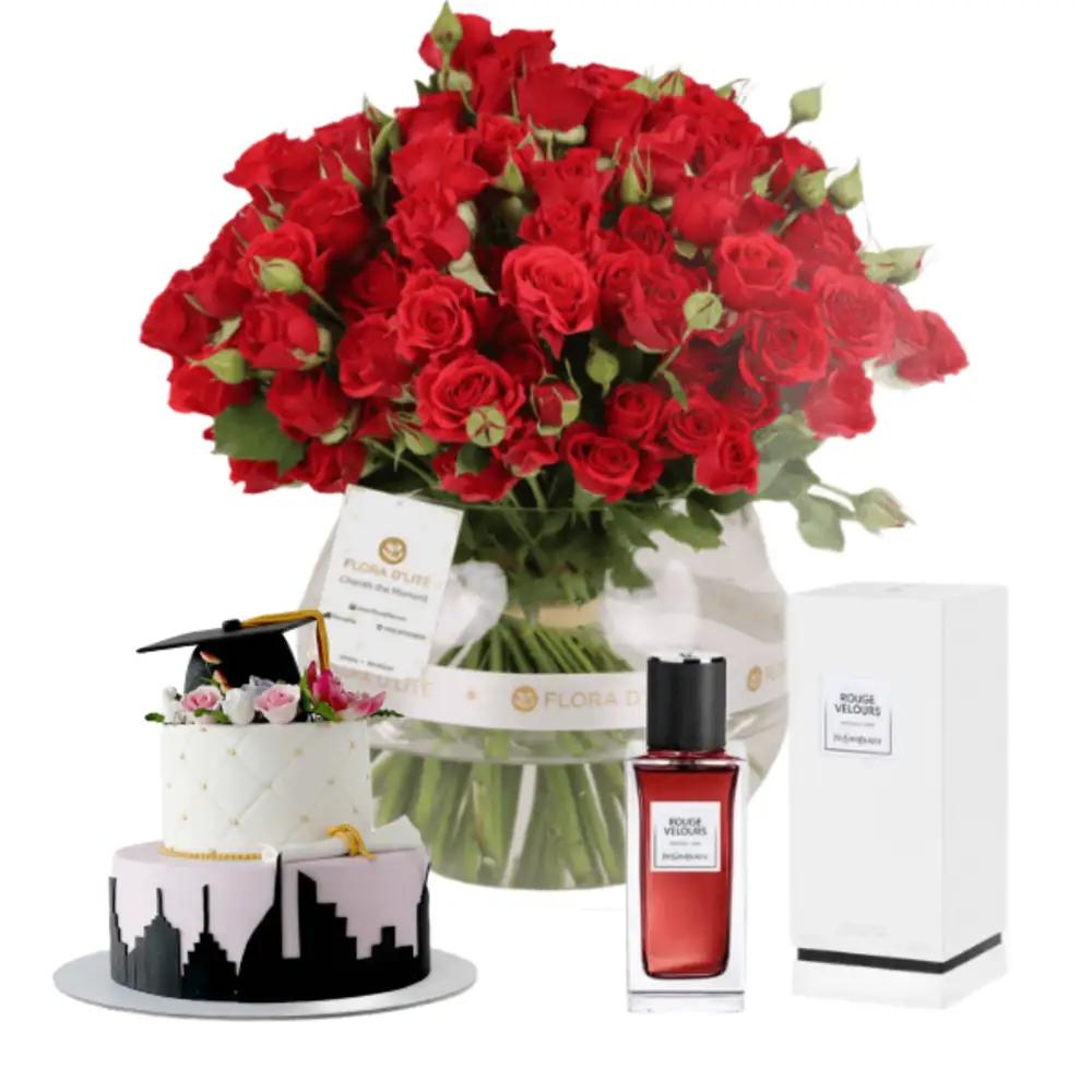Graduation perfume and cake gift 6