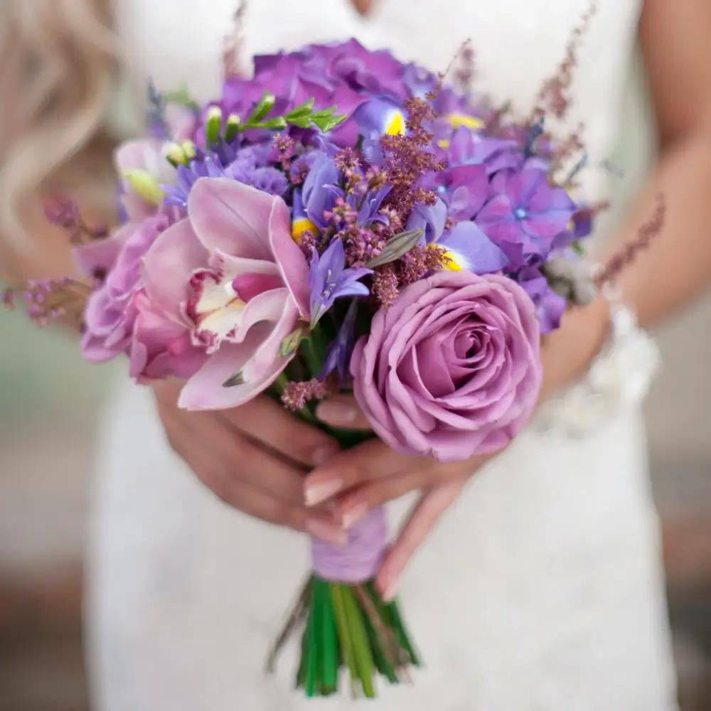 Hydrangea & Cymbidium bouquet
