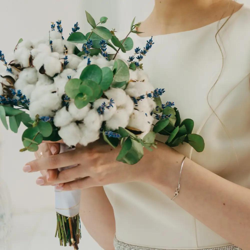 Lavendar & Coton Bouquet