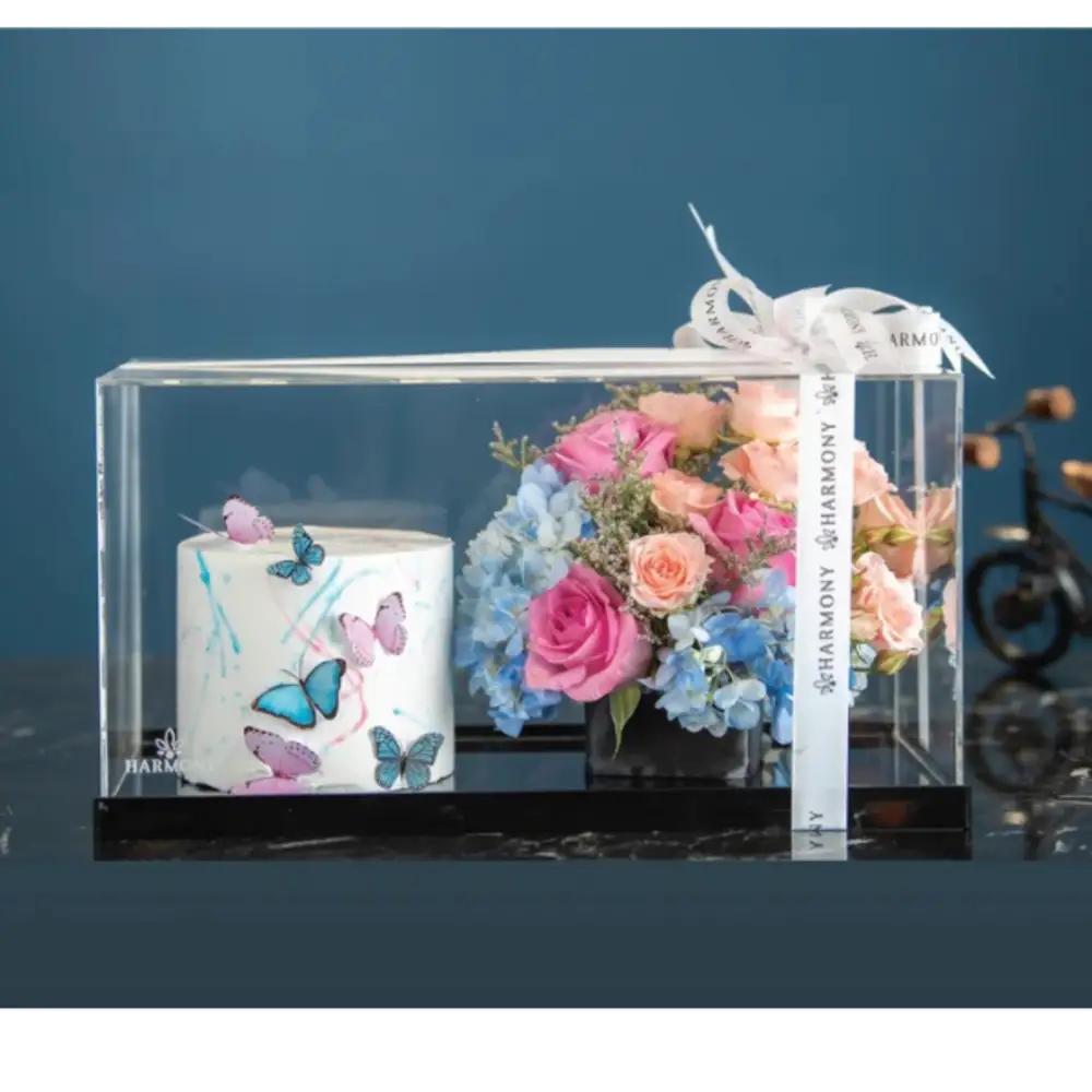 Butterfly Cake with assorted flowers bundleundefined