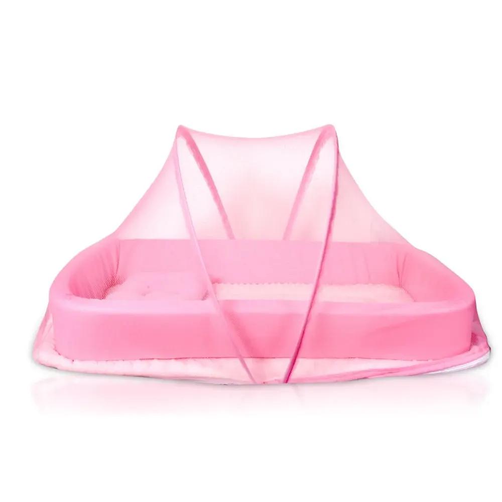 Little Angel Baby Bed with Comfy Padding Bassinet - Pinkundefined