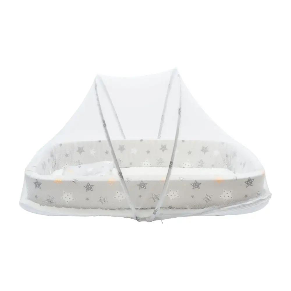 Little Angel Baby Bed with Comfy Padding Bassinet - Greyundefined