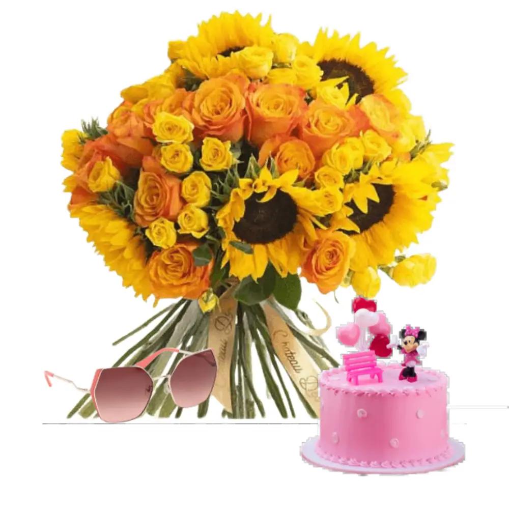 Birthday gift sunglasses with awsome flowers 11