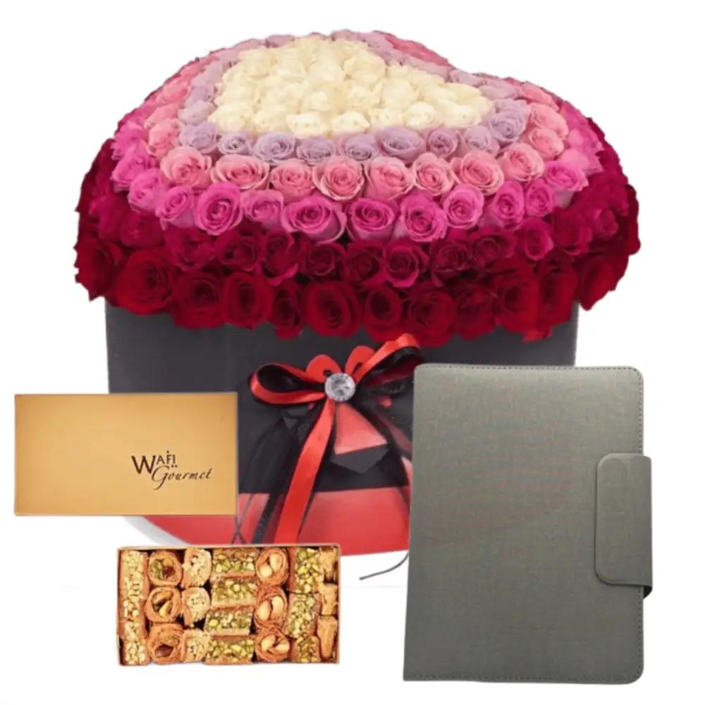 Corporate Gifts flower with arabic sweets 1undefined