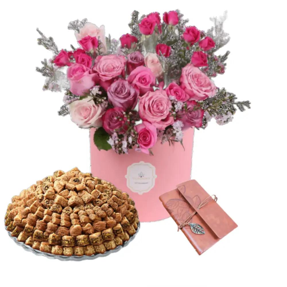 Corporate Gifts flower with arabic sweets 11undefined