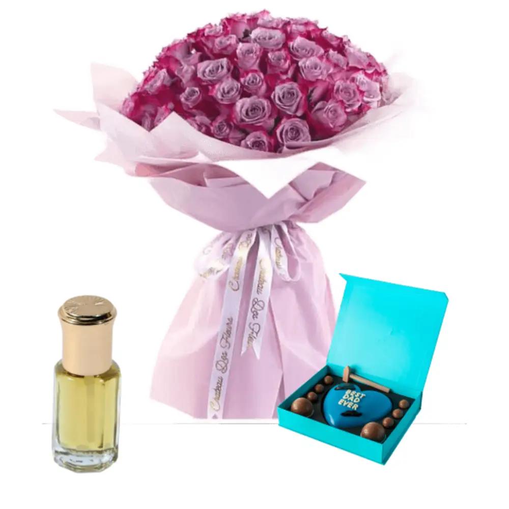 woman gifts musk with chocolate 2
