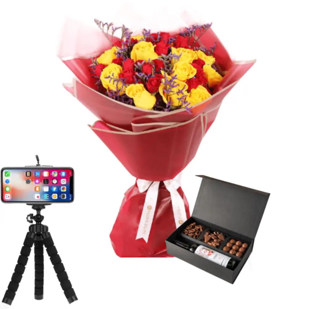 Corporate Gifts flowers with charger 17undefined