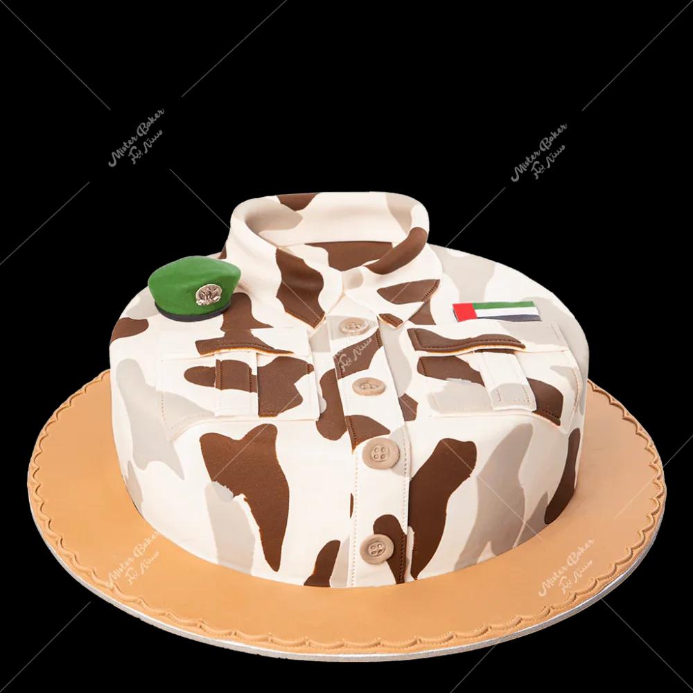 Military Uniform Cake