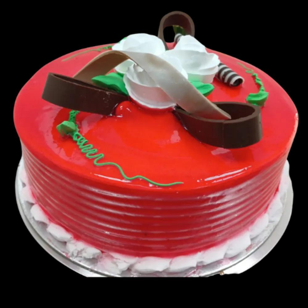 Red cream cakeundefined