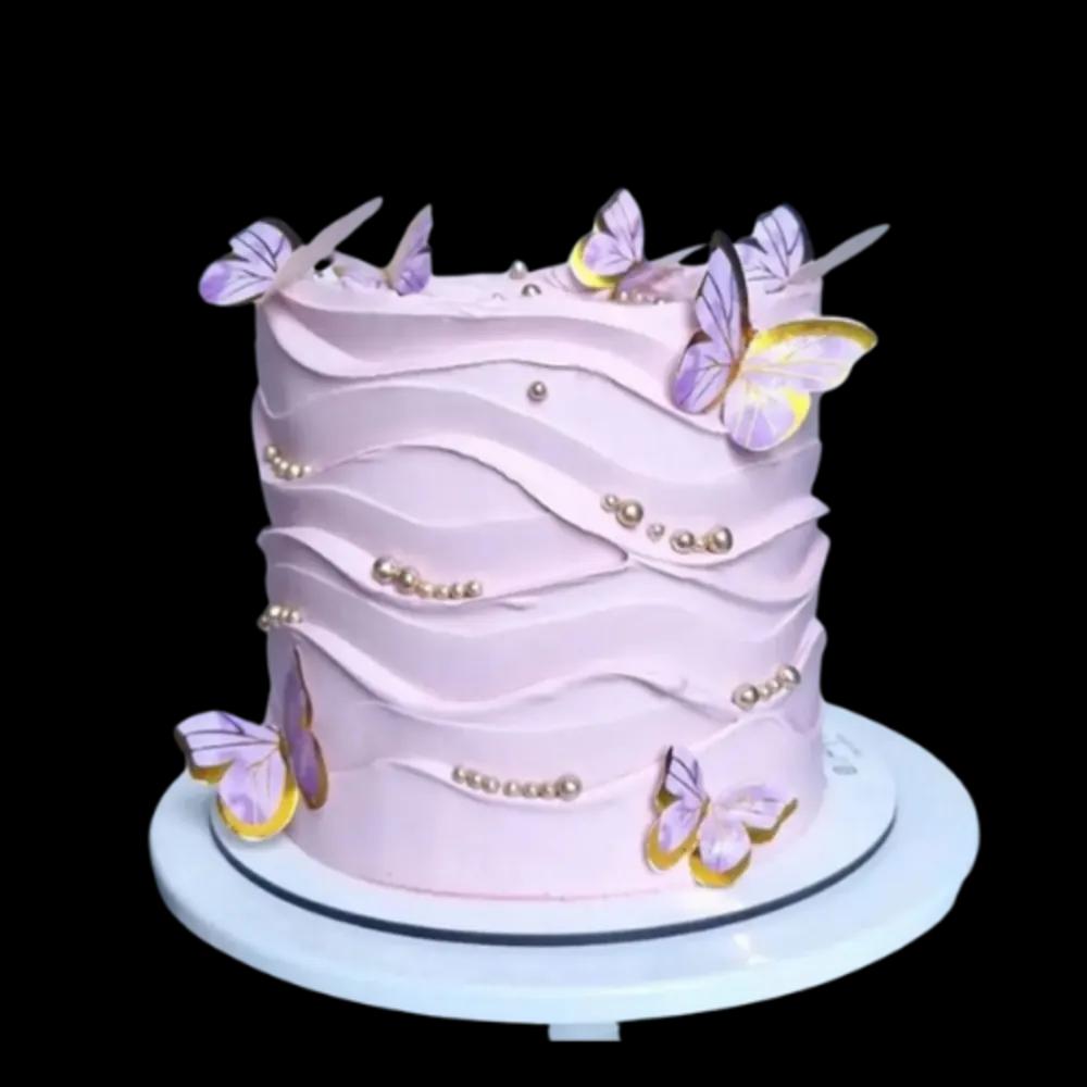 Purple butterfly cakeundefined