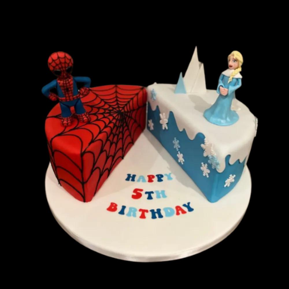 Elsa cakes with Spider-Manundefined