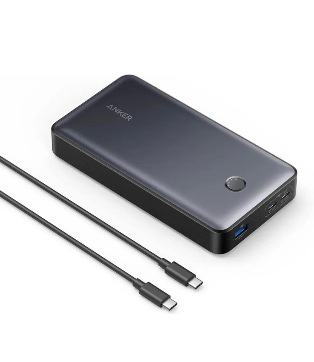 Anker 537 Power Bank (PowerCore 24K for Laptop) 65W Max Output and 30W Input with USB-C Fast-Charging, 24000mAh Works for iPhone, Samsung, MacBook, Dell, AirPods, and Moreundefined