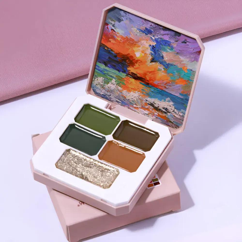 5 colors Nail gel palette + Free Brushundefined