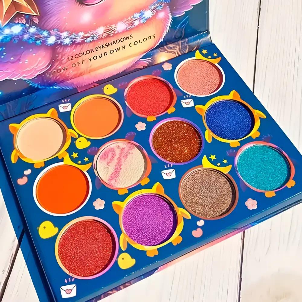 Cartoon Eyeshadow Palette - 12 Colorsundefined