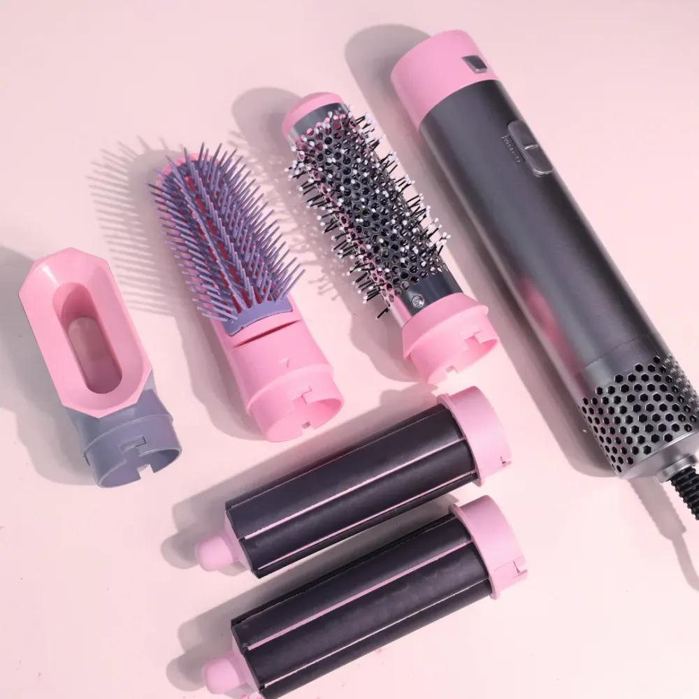 5 In 1 Hair Dryer Hot Comb Set - 5 PCSundefined