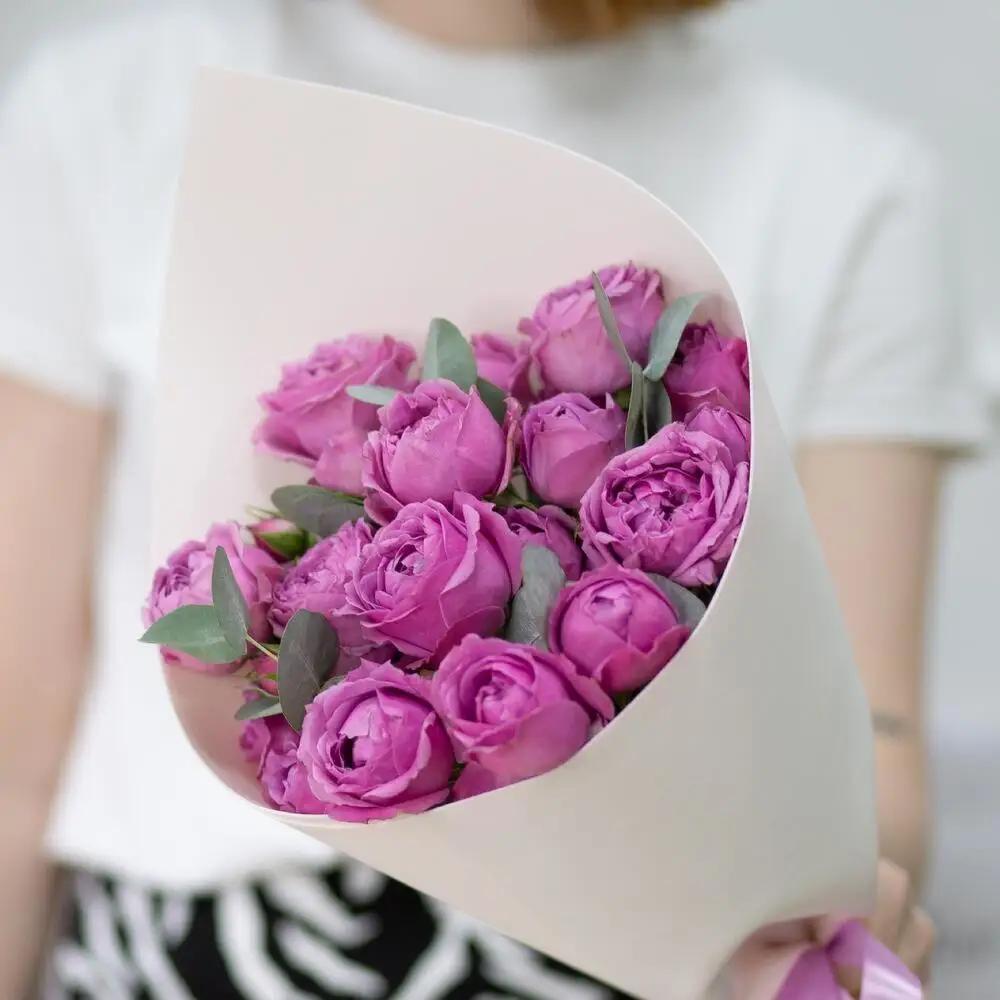 Bouquet of peony roses “Misty Bubbles”
