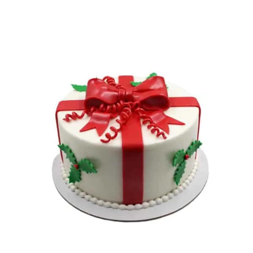 Christmas Bow Cake | Christmas Cakesundefined