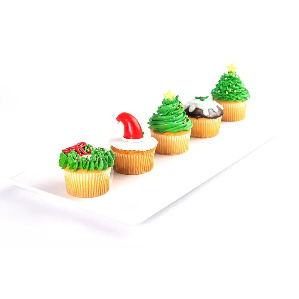 Christmas Decorated Cupcakesundefined