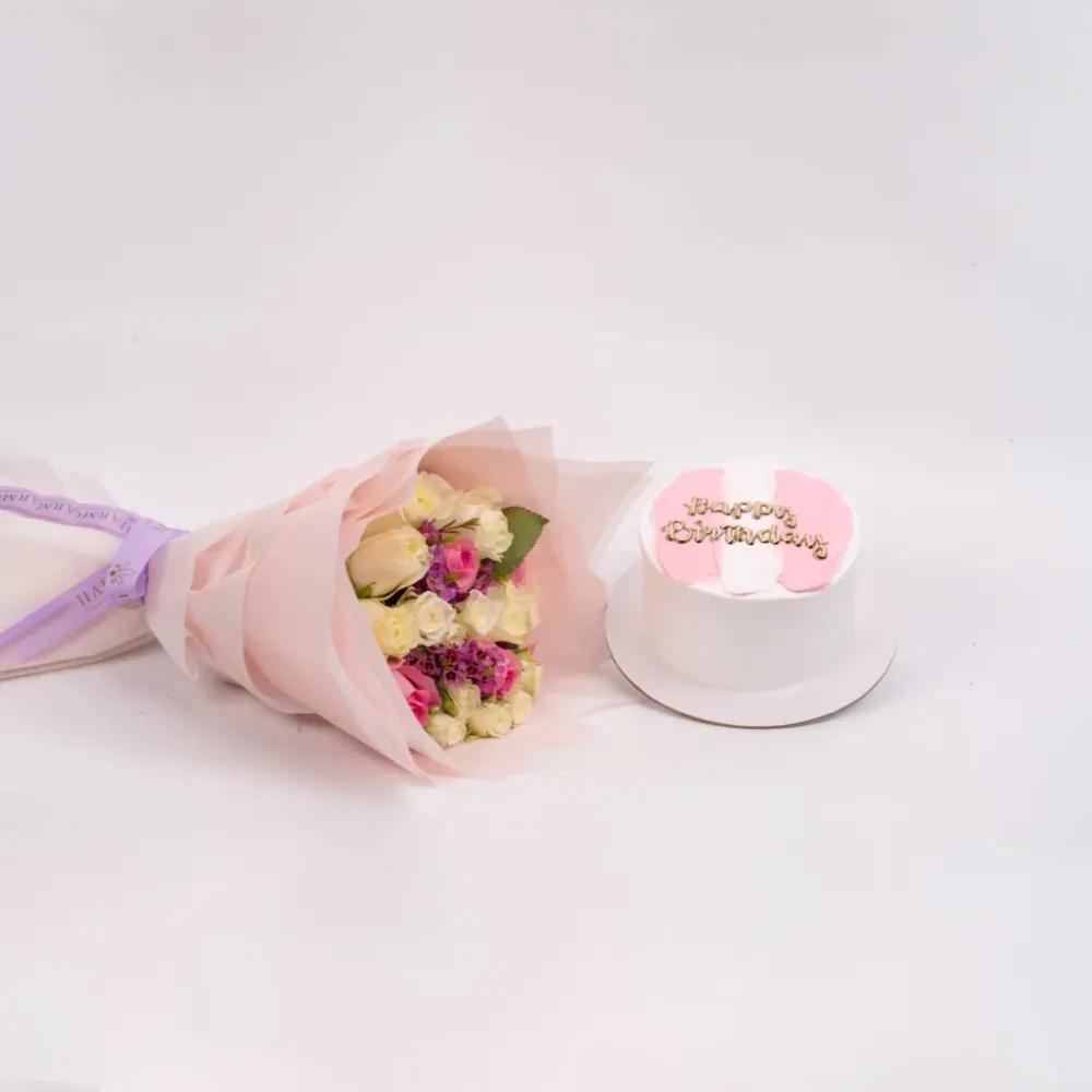 Timeless Elegance BouquetBirthday Flowers Gift, Luxury Flower Gift, Happy Birthday Gift, هدية ورد عيد ميلاد, هدية ورد فاخرة, هدية عيد ميلاد