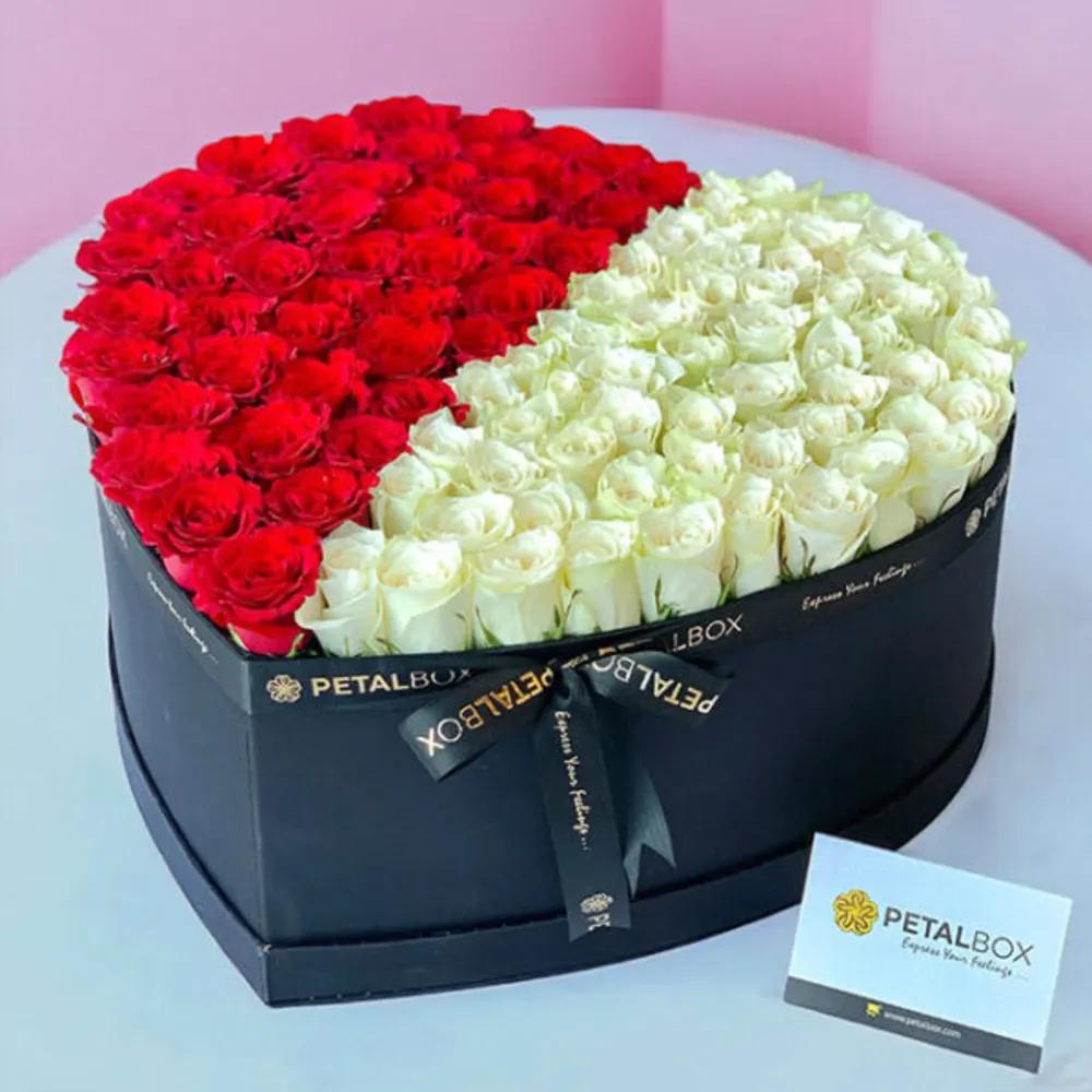 Delight Roses Heart Box