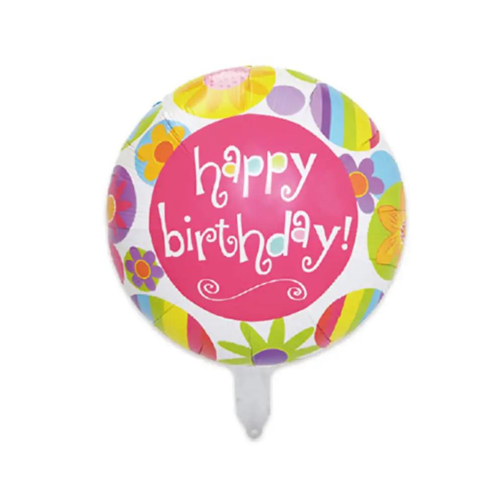 HBD Bold Color FlowersHappy Birthday Balloon, Floral Birthday Balloon, Colorful Birthday Balloon, Birthday Balloons Saudi Arabia, بالون عيد ميلاد, بالون عيد ميلاد مزين بالزهور, بالونات عيد ميلاد ملونة, بالونات أعياد الميلاد في السعودية