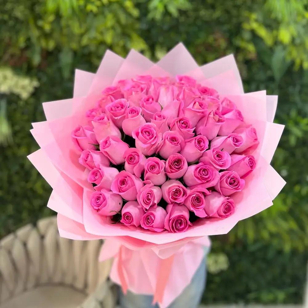 Peach rose hand bouquet