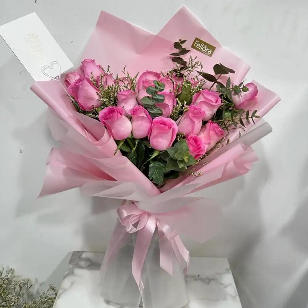 Pink rose bouquet1