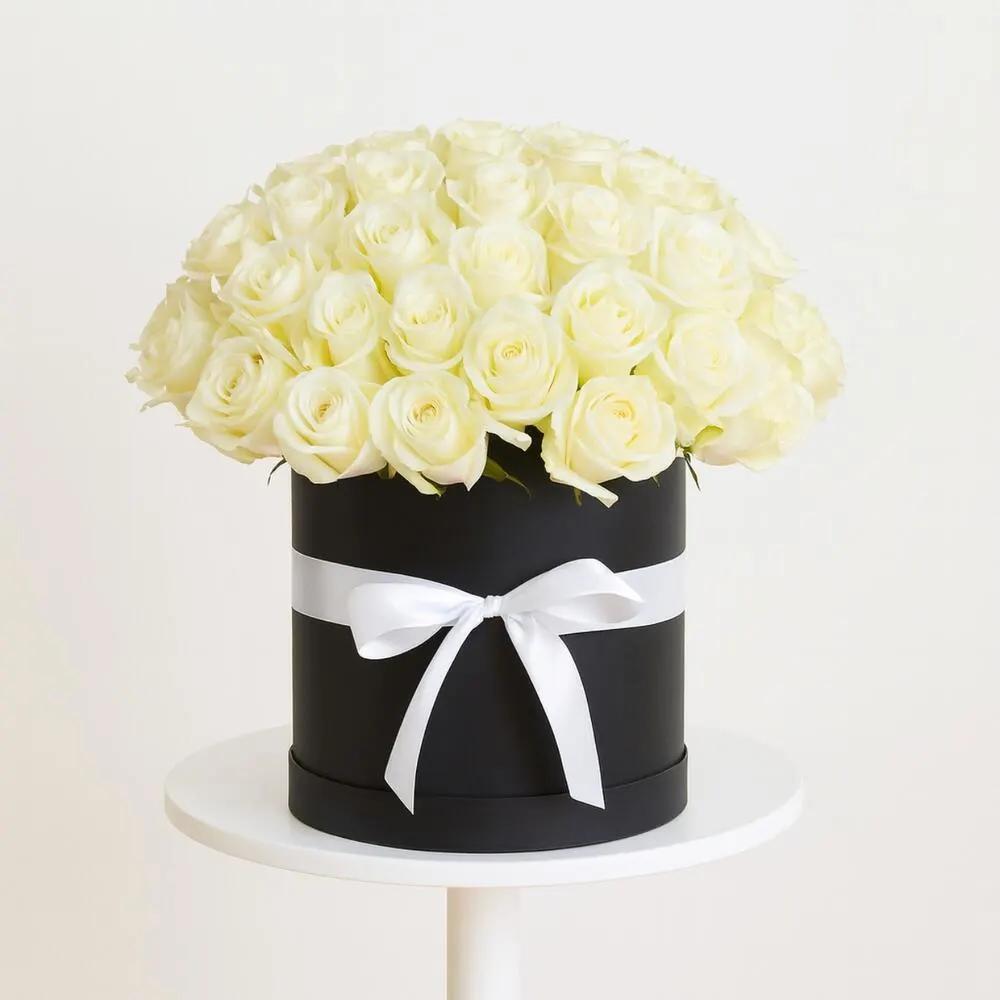 White and White Roses