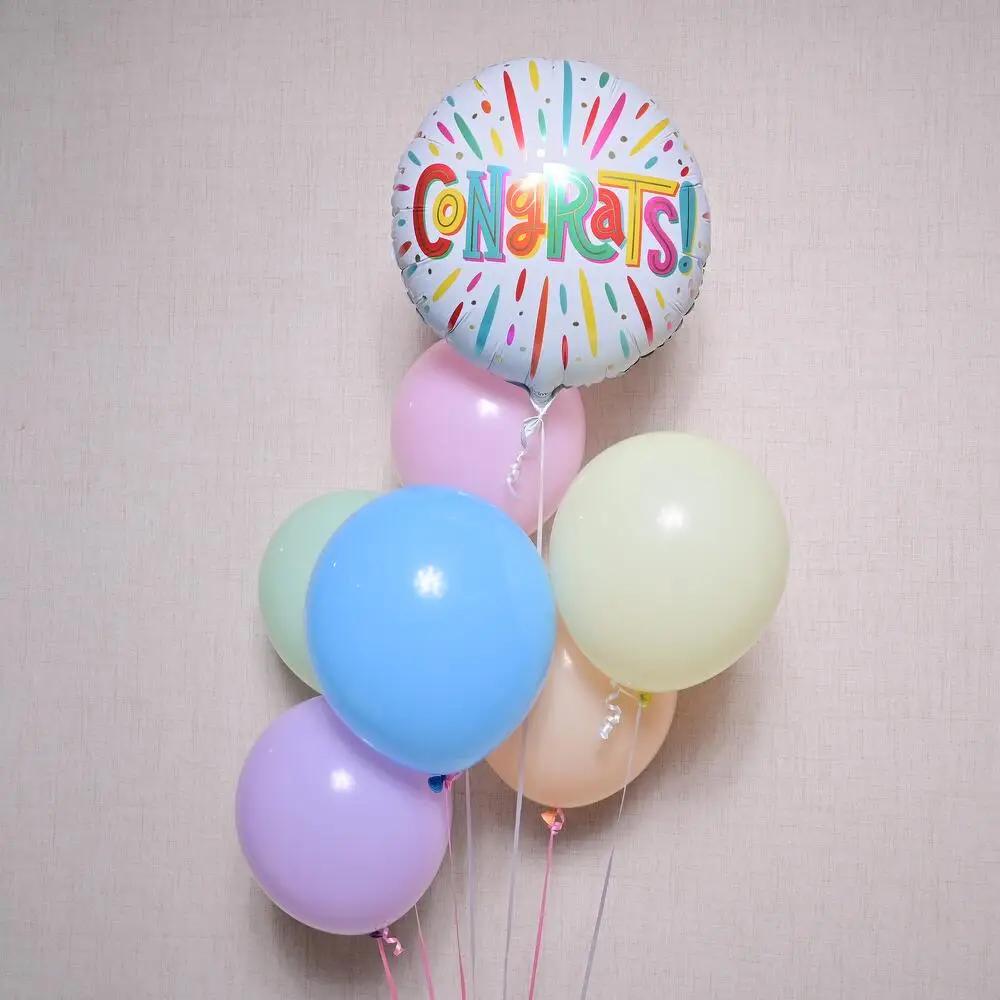 Colorful Congrats Balloon Set 7016Graduation Balloons, Graduation Celebration Gift, Graduation Party Decoration, بالونات تخرج, هدية احتفال بالتخرج, زينة حفلات التخرج