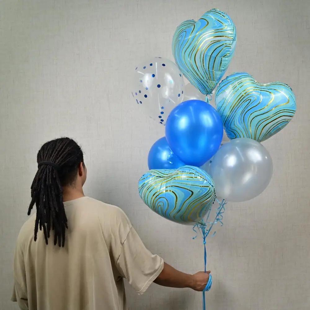 Blue Balloon Set B - 2044Blue Balloon Set B 2044, Blue Balloon Arrangement, Balloons Saudi Arabia, تنسيق بالونات زرقاء, بالونات في السعودية
