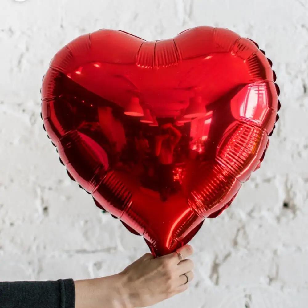 Red Heart shaped Helium Foil Balloon -5200