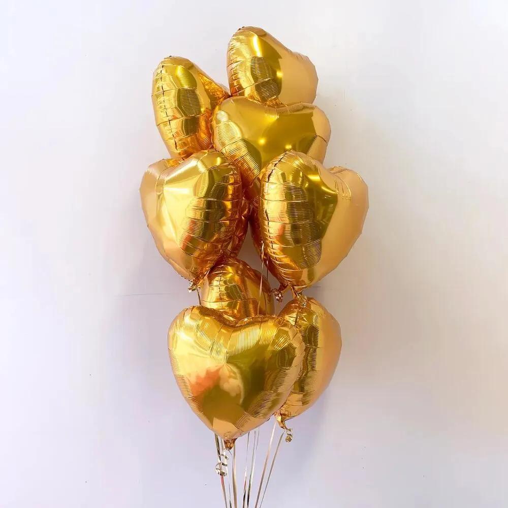 9 Heart shape Foil Balloon9 Heart Shape Foil Balloons, Heart Balloon Gift, Romantic Gifts Saudi Arabia, بالونات فويل على شكل قلب, هدية بالونات قلب, هدايا رومانسية في السعودية