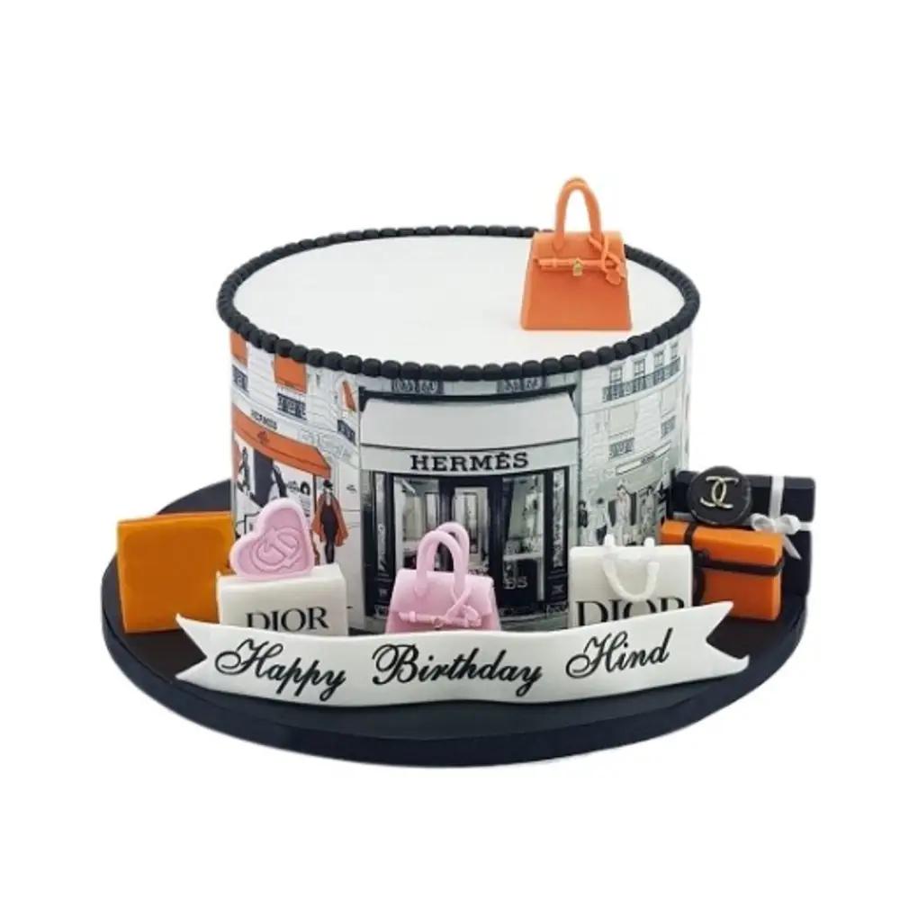 Hermes Shopping cake