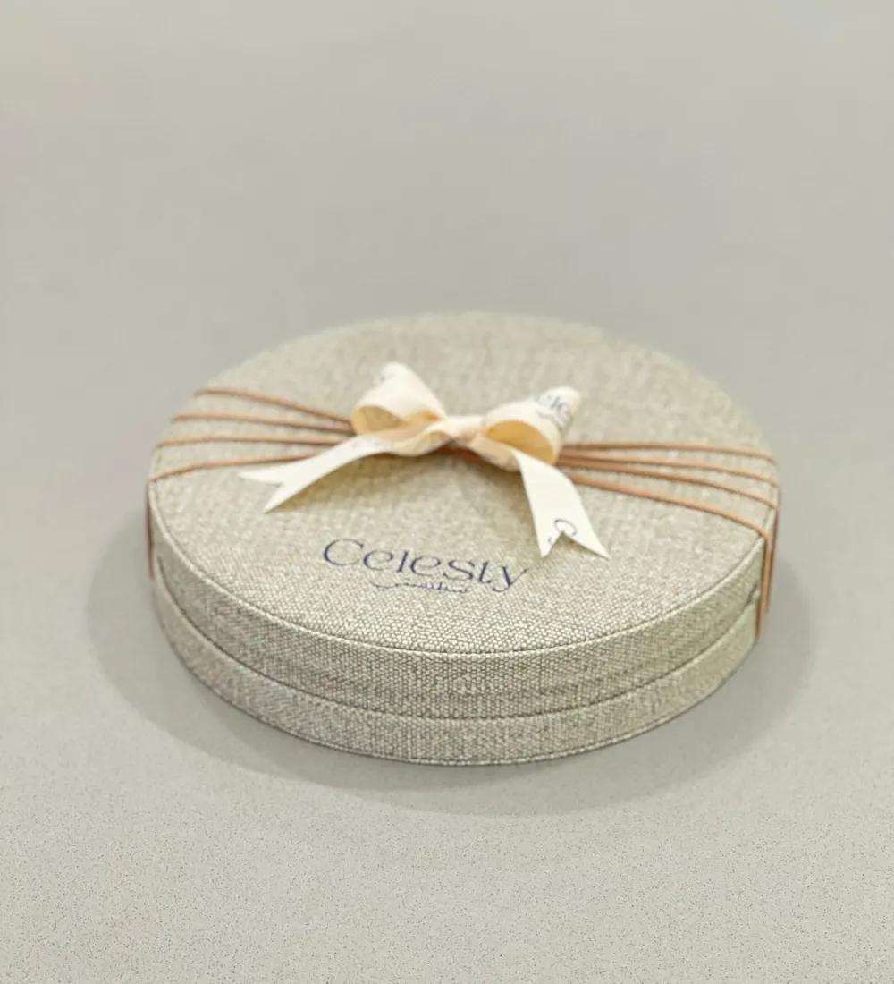 Medium Bu round boxChocolate Gift, Luxury Gift, Chocolate Gift Box, هدية شوكولاتة, هدية فاخرة, بوكس شوكولاتة