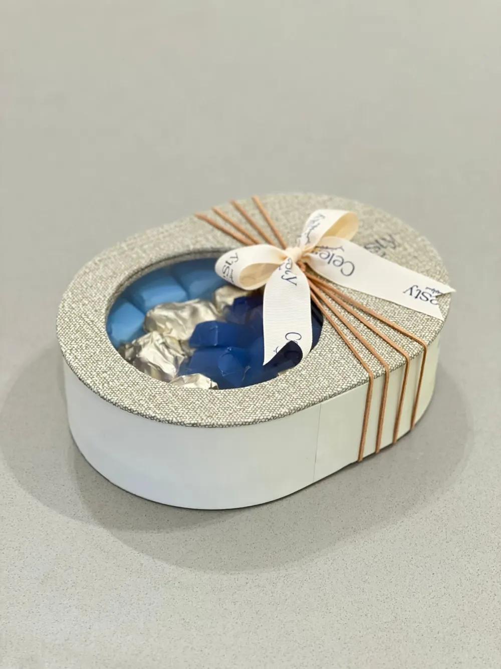 Small Bu Oval boxChocolate Gift, Luxury Gift, Chocolate Gift Box, هدية شوكولاتة, هدية فاخرة, بوكس شوكولاتة