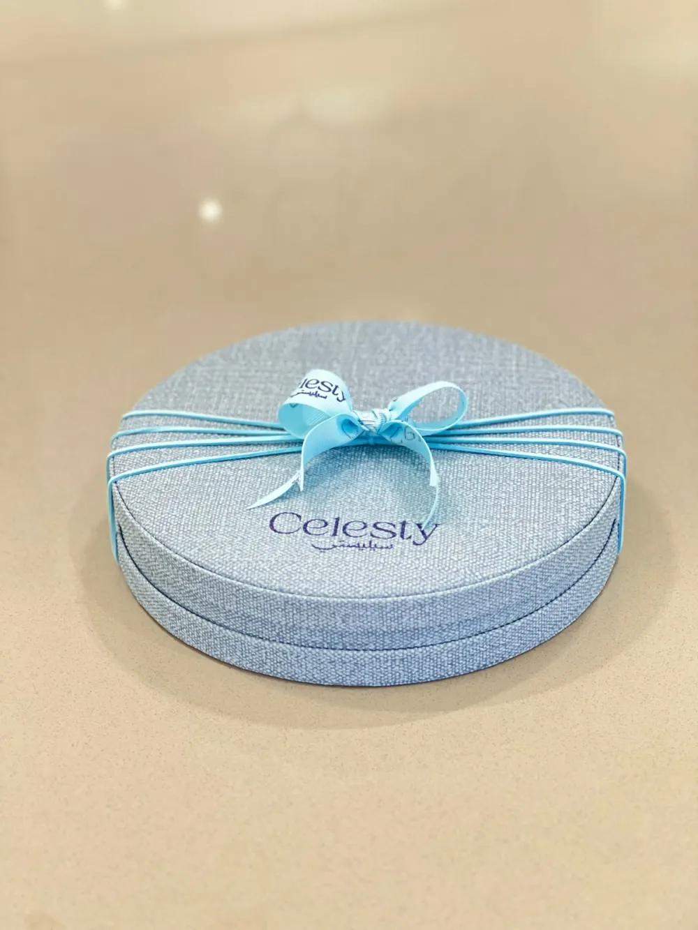 Medium Bu round box 447gChocolate Gift, Luxury Gift, Chocolate Gift Box, هدية شوكولاتة, هدية فاخرة, بوكس شوكولاتة