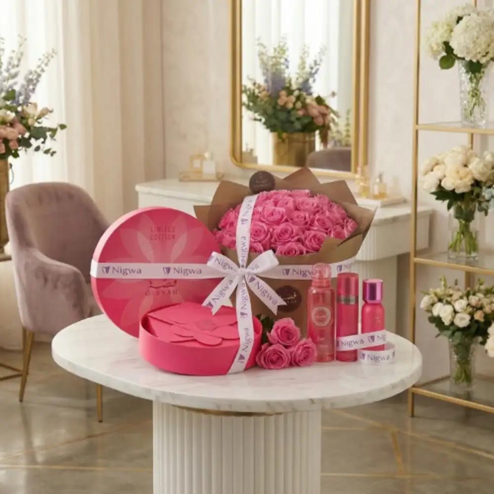 Neo Bloom Luxury CollectionLuxury Graduation Gift UAE, Graduation Flowers, Premium Flower Gift, هدية تخرج فاخرة, ورد تخرج, هدية ورد فاخرة