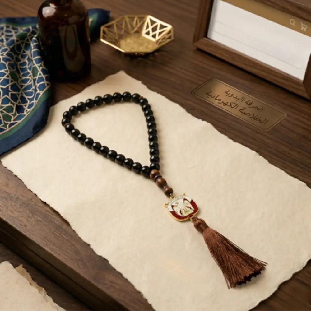 Rosary made of colored gemstones