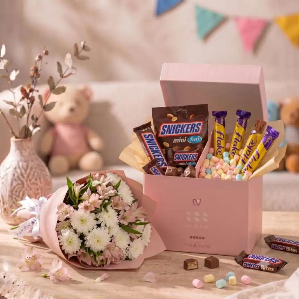 The Sweet & Bloom Gift Set (Nigwa Premium Collection)Graduation Gift, Graduation Celebration Gift, Premium Gift Set, هدية تخرج, هدية احتفال بالتخرج, طقم هدايا فاخر