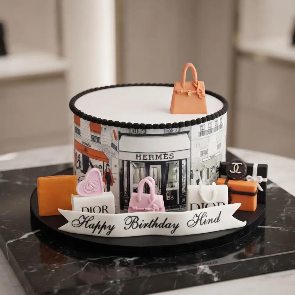 Hermes Shopping cake